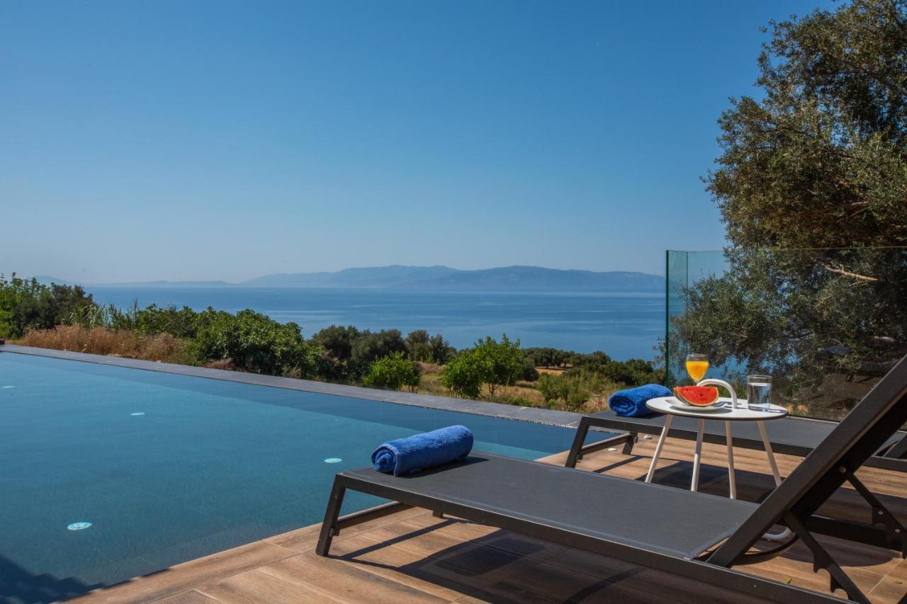 Brand New Villa Lefka With Private Pool At Platies Plateies Dış mekan fotoğraf